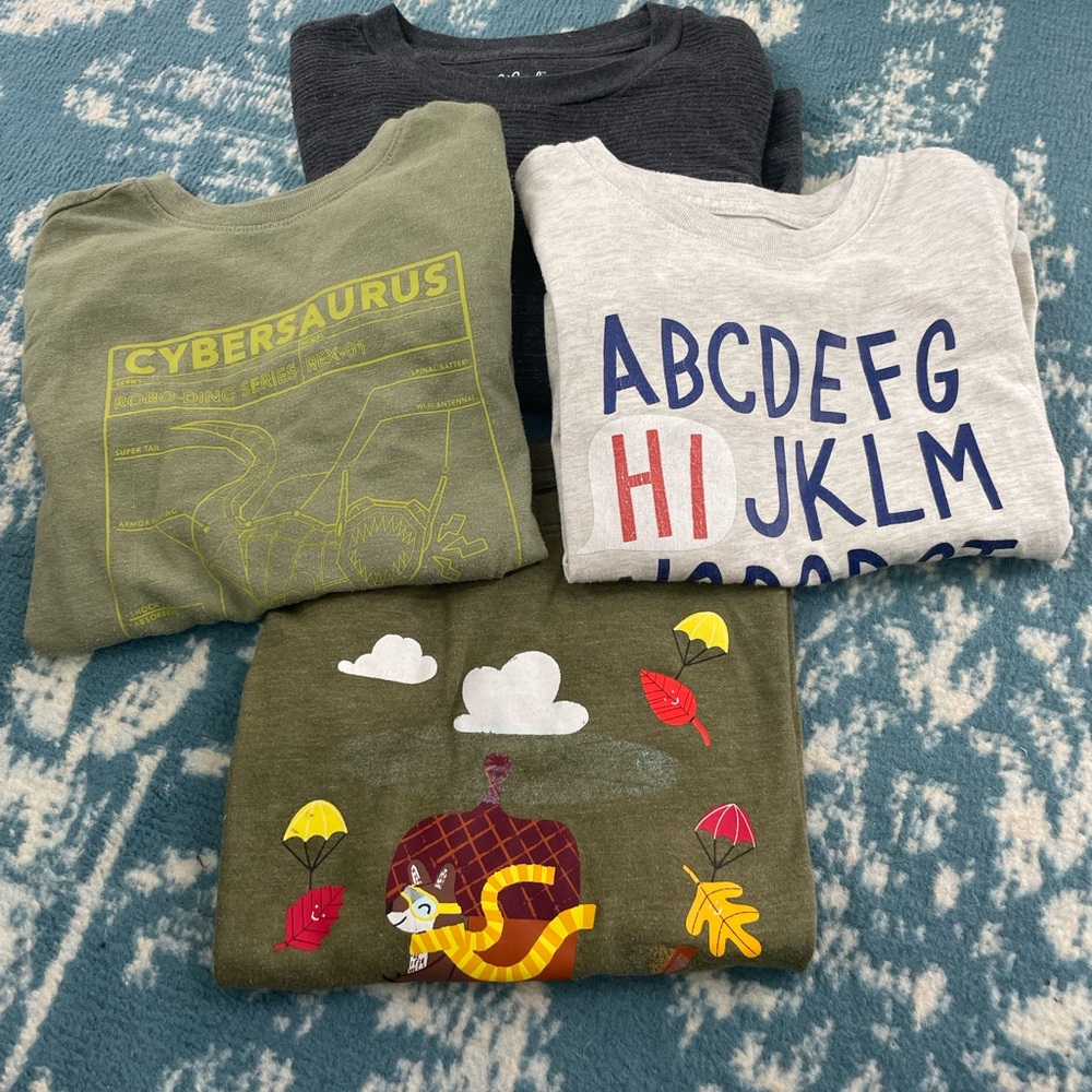 Long-Sleeve Cat & Jack Shirts Boys size 4/5 T Bundle EUC
